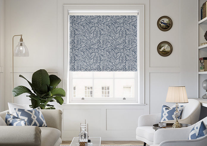 Balmy Palms (Blackout), Pacific Blue - Twist&Fit Roller Blind - Image 3